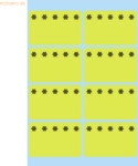 10 x HERMA Tiefk&uuml;hletiketten 26x40mm gelb Eiskristalle VE=48 St&uuml;ck
