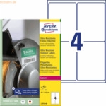 Avery Zweckform Ultraresistente Etiketten 99,1x139 mm wei&szlig; VE=120 St&uuml;c