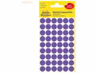 10 x Avery Zweckform Markierungspunkte violett DM 12mm VE=270 Etikette