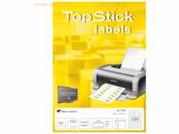 10 x TopStick Universal-Etiketten Papier weiß selbstklebend 25,4x10mm
