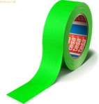 8 x Tesa Gewebeband 4671 19mm x 25m fluoreszierend-gr&uuml;n