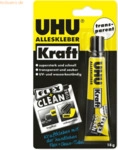 10 x Uhu Alleskleber Kraft Flex + Clean transparent Tube 18g