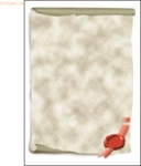 Sigel Designpapier Urkundenrollen A4 185g/qm VE=12 Blatt