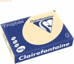 5 x Clairefontaine Kopierpapier Trophee Pastell A4 80g/qm chamois VE=5