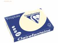 4 x Clairefontaine Kopierpapier Trophee A3 160g/qm VE=250 Blatt elfenb