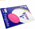 10 x Clairefontaine Kopierpapier Trophee A4 160g/qm 50 Blatt fuchsia