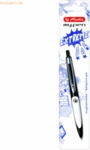 3 x Herlitz Kugelschreiber Gel my.pen M Druckmechanik schwarz/wei&szlig;