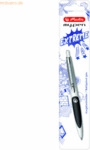 3 x Herlitz Kugelschreiber Gel my.pen M Druckmechanik wei&szlig;/schwarz