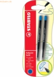 10 x Stabilo Kugelschreibermine Ballpoint Refill 0,5mm blau VE=2 St&uuml;ck