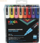 Uni-Ball Fasermaler Uni Posca PC-3M 0,9-1,3mm sortiert VE=16 St&uuml;ck
