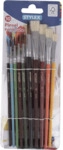 STYLEX Pinselset - 6 Haar- und 4 Borstenpinsel.