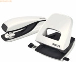 Leitz Locher NeXXt 5008 und Heftger&auml;t NeXXt 5502 im Set perlwei&szlig;