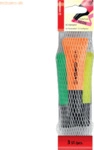 10 x Stabilo Textmarker Neon sortiert Netz mit 3 Stiften