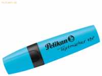 10 x Pelikan Textmarker 490 Leucht-Blau