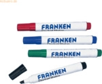 Franken Flipchartmarker nachf&uuml;llbar 2-6mm je 1x rot gr&uuml;n blau und schw