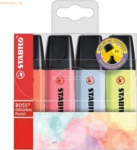 Stabilo Textmarker Boss Original Pastel Etui VE=4 Farben