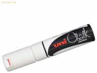 Uni-Ball Kreidemarker Uni Chalk PWE-8K 8mm weiß