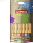 6 x Stabilo Fineliner point 88 Mini myStabilodesign Edition VE=12 Farb