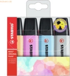 5 x Stabilo Textmarker Boss Original Pastel Etui VE=4 Farben