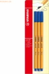 10 x Stabilo Fineliner point 88 0,4 mm blau Blisterkarte VE=3 St&uuml;ck