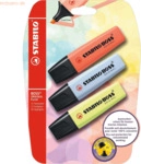 10 x Stabilo Textmarker Boss Original Pastel Blister VE=3 Farben