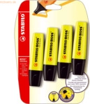 25 x Stabilo Textmarker Boss Original gelb Blisterkarte VE=4 St&uuml;ck
