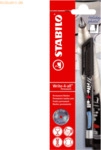 10 x Stabilo Permanent-Marker Write-4-all Fein 0,7mm (F) schwarz Blist