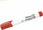 10 x Pelikan Whiteboardmarker 741 nachf&uuml;llbar 2mm rot