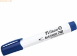 10 x Pelikan Whiteboardmarker 741 nachf&uuml;llbar 2mm blau