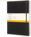 Moleskine Notizbuch XL 19x25cm liniert Hardcover 96 Blatt schwarz