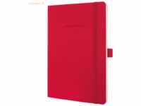 Sigel Notizbuch Conceptum A5 194 Seiten Softcover kariert 80g red