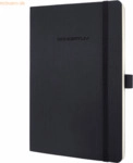 Sigel Notizbuch Conceptum A5 194 Seiten Softcover liniert 80g black