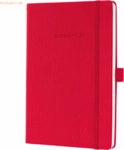 3 x Sigel Notizbuch Conceptum A5 194 Seiten Hardcover kariert 80g red
