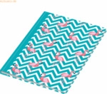 RNK Notizbuch A5 Flamingo blau dotted 96 Blatt