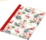 RNK Notizbuch A5 Flamingo rot dotted 96 Blatt