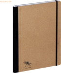 Pagna Notizbuch A4 Pur 96 Blatt kariert natur