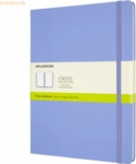 Moleskine Notizbuch XL 19x25cm blanko Hardcover 96 Blatt hortensienbla