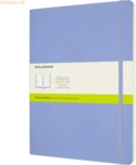 Moleskine Notizbuch XL 19x25cm blanko Softcover hortensienblau