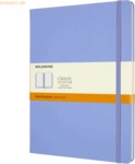 Moleskine Notizbuch XL 19x25cm liniert Hardcover 96 Blatt hortensienbl