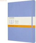 Moleskine Notizbuch XL 19x25cm liniert Softcover hortensienblau