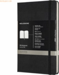 Moleskine Professionelles Notizbuch Large A5 Hardcover 120 Blatt schwa