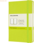 Moleskine Notizbuch Pocket A6 blanko Hardcover 96 Blatt limettengr&uuml;n