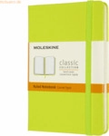 Moleskine Notizbuch Pocket A6 liniert Hardcover 96 Blatt limettengr&uuml;n
