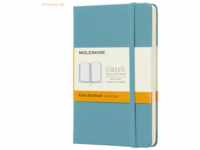 Moleskine Notizbuch Pocket A6 liniert Hardcover 96 Blatt riffblau