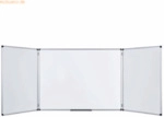 Bi-Office Whiteboard Trio Maya emailliert magnethaftend 90x60cm