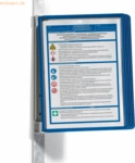Durable Sichttafelsystem Vario Magnet Wall 5 grau 5 Tafeln dunkelblau