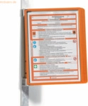 Durable Sichttafelsystem Vario Magnet Wall 5 grau 5 Tafeln orange
