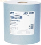 Tork Wischt&uuml;cher Advanced 420 Performance 2-lagig 23,5x34cm/255m blau