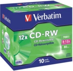 Verbatim CD-Rohlinge 700MB/80min im JewelCase VE=10 St&uuml;ck