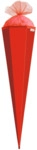 ROTH Bastel-Schult&uuml;te rot - eckig 85 cm